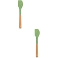thumbnail image 6 of Raindrops 2pcs Wooden Handle Spatula Kitchen Utensil Heat Resistant Kitchen Spatulas for Baking, 6 of 8