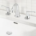 thumbnail image 2 of PARLOS Widespread 2 Handles Bathroom Faucet with Metal Pop Up Sink Drain and cUPC Faucet Supply Lines,Chrome, 2 of 11