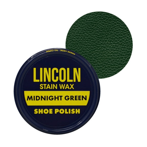 Lincoln Stain Wax Shoe Polish 2 1/8 oz - Midnight Green