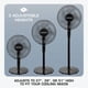thumbnail image 3 of Ventilador de piso con pedestal y soporte Hurricane de 3 velocidades, 3 of 5