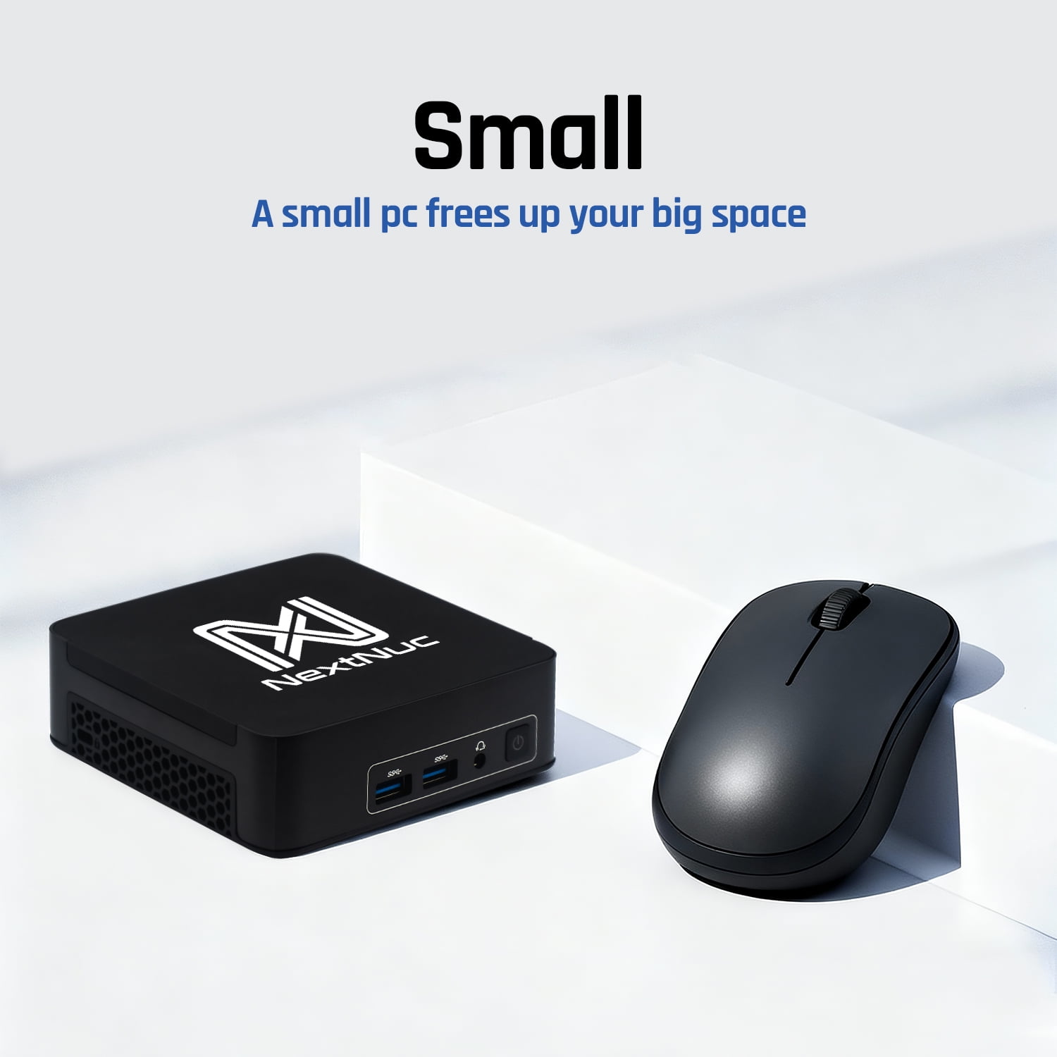 Me2 Gaming NEXDTME05595KIT228231 NextNuc 13I5Pro Mini PC - Intel Core i5-1334U 16GB DDR4 256GB SSD Win 11 Pro