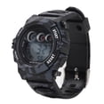 thumbnail image 1 of Relaj digital de camuflAJE para niños relajor desesperador visión de la fecha hora dividida alma de tiempo 12/24 HORAS 7 Colores Retroiluminaciónidos Led RELOJ RESTENTE AL, 1 of 7
