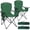 Green, variant on Camping Chairs for Adults 2 Pack, Folding Chair with 4-Can Cooler Bag & Cup Holder, Portable Heavy Duty Outdoor Chair with Mesh Back for Camping, Beach, Lawn, Fishing, Blue