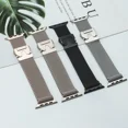 thumbnail image 6 of Milanese Strap for Apple Watch Ultra 2 49mm 46mm 42mm 45mm 41mm 44mm 40mm Solo Loop Bracelet for Iwatch Series 10 9 8 7 6 SE 5 4 (starlight,42mm 44mm 45mm 49mm), 6 of 7
