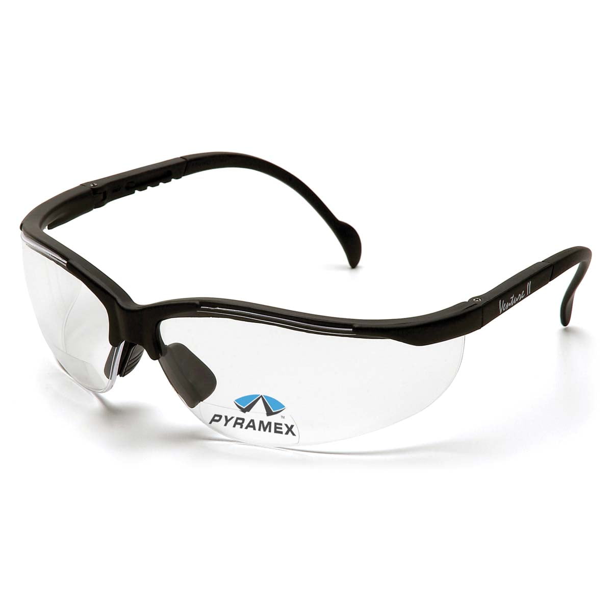 Pyramex Black Frame/Clear Reading Glasses Goggles +3.0 Lens Magnification