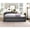 Dark Gray, variant on Polyester Upholstered Daybed with Casters | Great for Casual Lounging and Sleepovers | Allows Easy Mobility