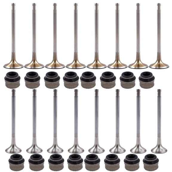 16Pcs Intake Exhaust Valves for VW Golf GTI Tiguan Beetle AUDI A3 A5 TT Q3 Q5 2.0T