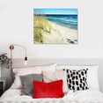 thumbnail image 4 of JEUXUS Beach Pictures Wall Art for Bathrooms Canvas Framed Seacoast Theme Wall Decor for Bedroom Modern Bathroom Coastal Pictures Wall Decor for Kitchen Home Ocean Artwork for Wall De20x16in, 4 of 4