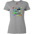 thumbnail image 3 of Inktastic 100 Days of School Colorful Stars Women's T-Shirt, 3 of 5