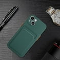 thumbnail image 7 of Allytech Case Compatible with iPhone 13 mini, [Card Holder] [Soft TPU] [Ultra Slim & Lightweight] Shockproof Anti-Fingerprint Case for iPhone 13 mini - Darkgreen, 7 of 7