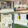 thumbnail image 6 of SLYNSHome Artificial Flowers Bundles for Outdoor,White No Fade Fake Flowers Faux Plants for Indoor Outside Garden Porch Window Box Home Wedding Decor, 6 of 6