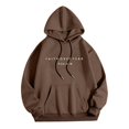 thumbnail image 5 of MHFRRA Sudadera con Capucha para Hombre, Holgada, de Manga Larga, con Estampados Delanteros y Traseros, para Uso Diario Informal En Otoño E Invierno Marrón, 5 of 5