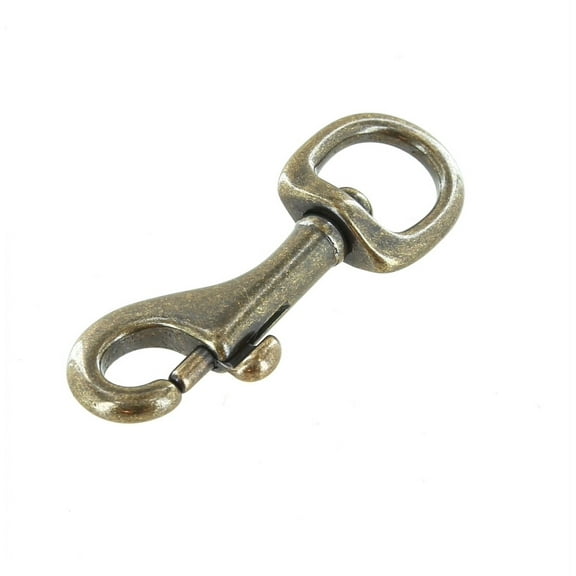 79 Antique Brass, Swivel Bolt Snap, Solid Brass-LL, 1/2"