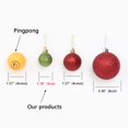 thumbnail image 2 of Christmas Balls, Day Ornaments，24 Pcs Shatterproof Ball Hanging for Xmas Tree Party Decoration Frosted Ball, Matte, Shiny (Green, 1.18inch(30mm)), 2 of 5