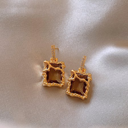 Zhuge Antique-Inspired Drop Dangle Earrings, 1-Pair Textured Retro Jewelry, Winter-Ready Vintage Statement Earrings,A20