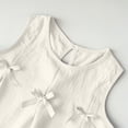 thumbnail image 6 of HCNTES Kids Girls Spring Summer Clothes 2 Piece Outfit Set Girls School Pants and Girls School Shirts Suit Little Girl Clothing Set Size 7-12T(D01-White,6-7 Years), 6 of 9