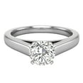 thumbnail image 5 of Diamond Engagement Ring For Women Round GIA Certified Solitaire 4-Prong 0.50 Carat 14K White Gold (J,I1), 5 of 7