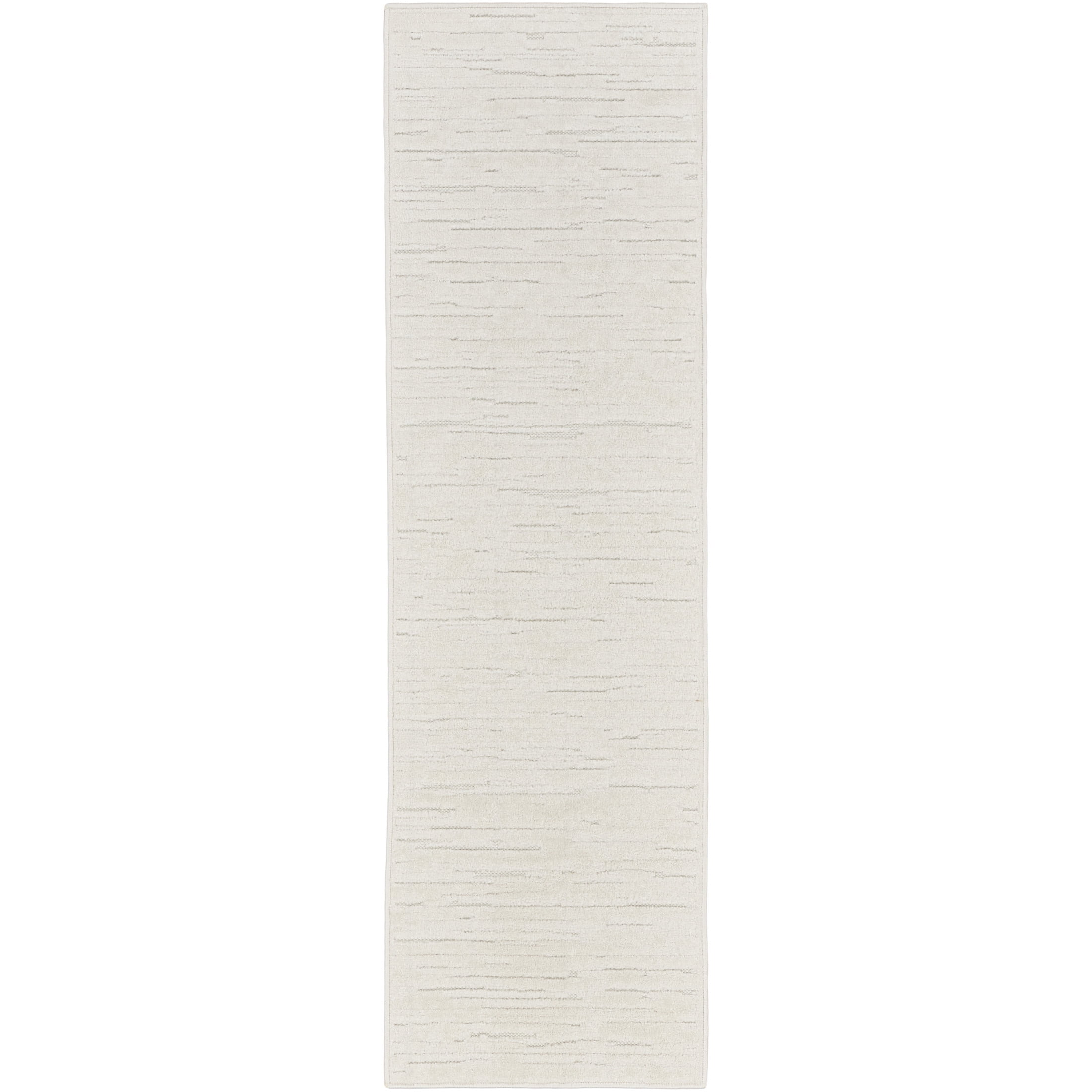 Nourison Care Free 2' x 6' Ivory Modern Indoor Rug
