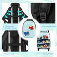 thumbnail image 6 of Costway 2PC Kids Carry On Luggage Set 12" Backpack and 16" Rolling Suitcase for Travel, 6 of 9