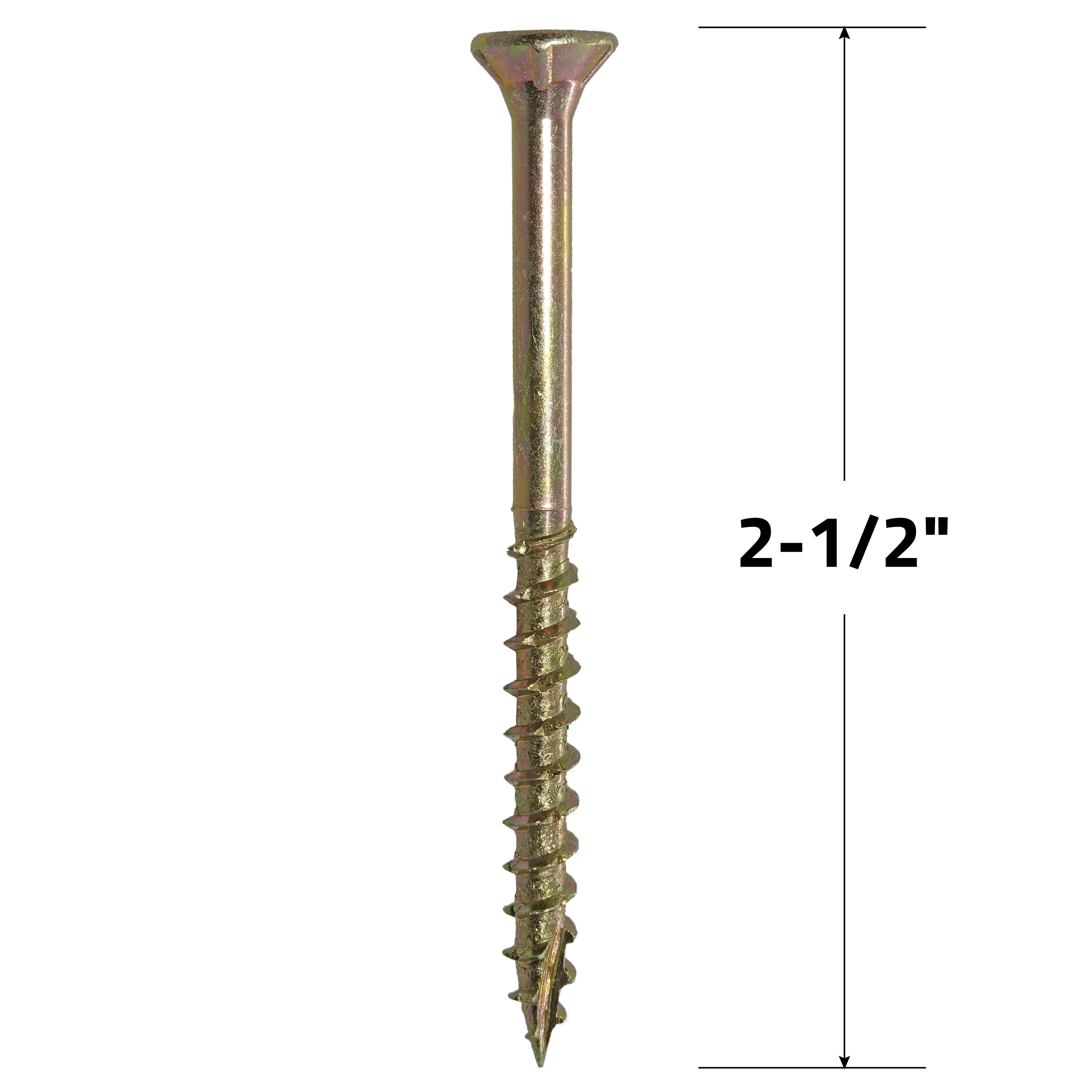 Grip-Rite #9 X 2-1/2 in. Star Drive Gold Construction Wood Screw 5 lb.