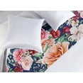 thumbnail image 2 of Garden Scene Bed Runner, Nostalgic Effect Rose Flowers Vintage with Leaves and Berries Art, Decorative Accent Bedding Scarf for Hotels Homes & Guest Rooms, King, Pale Vermilion Eggshell, by Ambesonne, 2 of 3