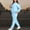 Light Blue, variant on Aqestyerly Women Two Piece Tracksuit Set Crew Neck Long Sleeve Top And Pants Pullover Casual Outfit Loungewear HWRETIE