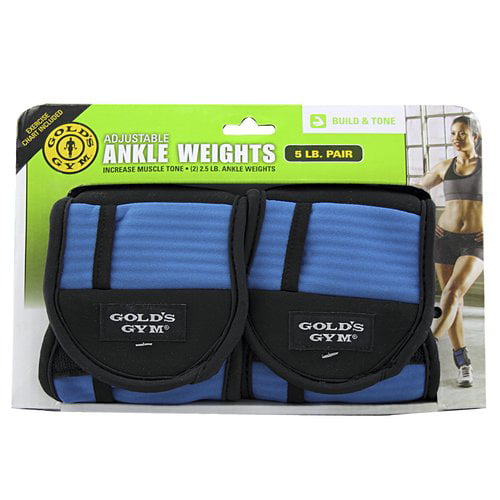 Gold's Gym 5 LB Pair Adjustable Ankle/wrist Weights 11c for sale online 