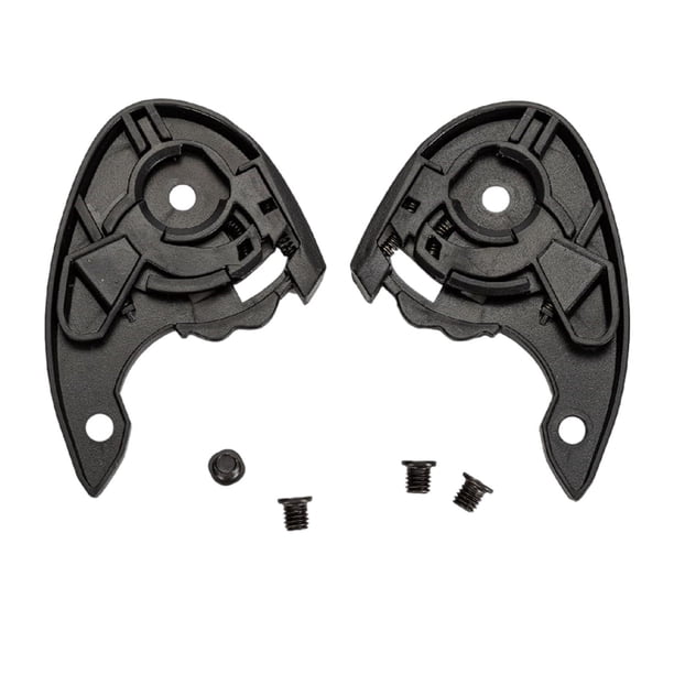 2 Bases de Lentes para Casco de Motocicleta, Repuesto de Accesorios, Color Negro, Profesionales, Fáciles de Instalar.