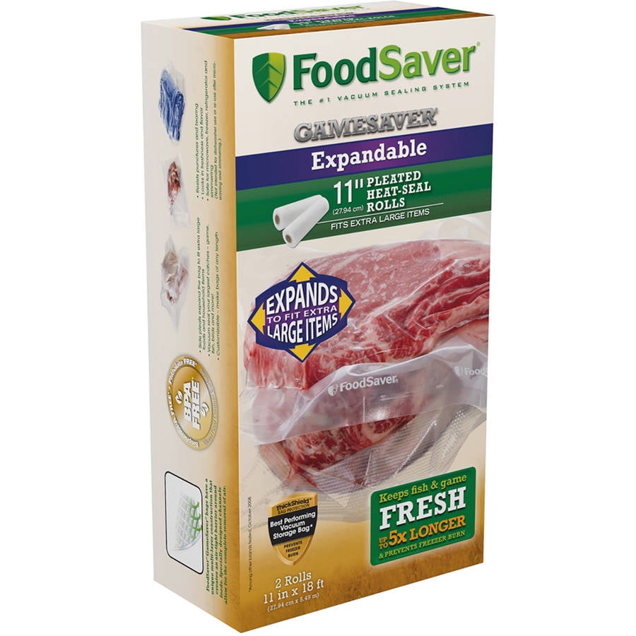 FoodSaver GameSaver 11" x 18' Expandable HeatSeal Rolls