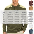 thumbnail image 2 of Gytharion Solid Color Big and Tall Pullover Shirts for Men Buttoned Stand Collar Blouses Casual Long Sleeve Tops, 2 of 7