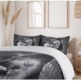 thumbnail image 6 of Ambesonne Grey Duvet Cover Set, Mother and, 2-Calking, Charcoal Grey Pale Grey, 6 of 7