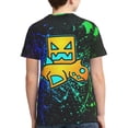 thumbnail image 4 of Geometry Dash T-Shirts Summer Short Sleeved Shirt For Boys Girls Kids Casual Tee Tops Breathable Blouse Small, 4 of 6