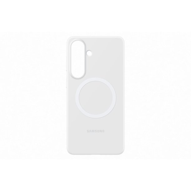 Funda de silicona con imán para Samsung Galaxy S26+ blanca