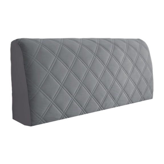 Thickened Elastic Headboard Protector Cover - Stretchable Soft Padded Bed Guard, Noise Reduction, Dustproof, Easy Install, Machine Washable, Full Wrap Design for Ultimate Protection Gray