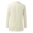 thumbnail image 2 of Vedolay Women's Tops Womens Solid Color Open Front Plus Size Long Sleeve Office Blazers Jacket,White XL, 2 of 5