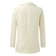 thumbnail image 3 of Gibobby Blazer de mujer casual chamarra para mujer con frente abierto para trabajo negocios casual para mujer(Blanco,M), 3 of 5