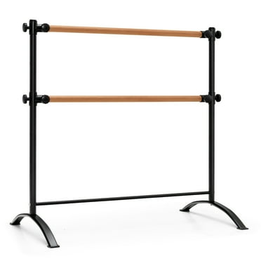 Gymax 4FT Portable Ballet Barre Freestanding Dance Bar Adjustable Height Kids Adults