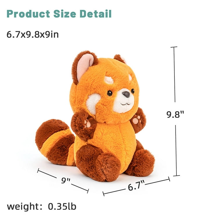 Red Panda Stuffed Animal Cute Red Panda Plush Toy Panda Plushie Gift for Girlfriend Kids Birthday Red Panda Stuffed