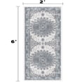 thumbnail image 4 of 2x6 Runner Rugs for Entryway Washable Hallway Runner Rugs Non-Slip Foldable Low Pile Blue, 4 of 8