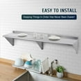 thumbnail image 4 of NSF Certified Stainless Steel Floating Storage Shelf for Kitchen Garage More 18x72in 500lb Cap, 4 of 11