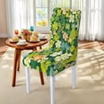 thumbnail image 5 of TSOVTHRID Colorful Shamrock Floral Print Rectangle Tablecloth Chair Cover Set Table Covers 55x82 Inches Table Cloth 4 Pieces Chair Cover for Kitchen Dining Room St. Patrick's Day Decoration, 5 of 7