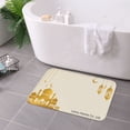 thumbnail image 3 of FJPT Non Slip Flannel Polyester Floor Mat With Islamic Mosque Design For Bathroom Kitchen Bedroom Decor 31.5x19.7 inch, 3 of 5