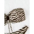 thumbnail image 5 of Top-kevin Bold Zebra Print Bandeau Bikini Set - Chic & Flattering Two Piece Swimsuit, 5 of 6