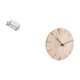 thumbnail image 5 of Cesta de almacenamiento colgante,Cesta de almacenamiento para gabinete organizador de pared colgante,Reloj de pared redondo,Reloj de pared de madera maciza para decoración de sala de, 5 of 8