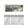 thumbnail image 4 of Valances for Windows Sage Green Grey Rod Pocket Cafe Window Treatments Valance Curtains for Kitchen Bathroom Laundry Basement Windows 42"x18", 4 of 9