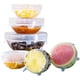 thumbnail image 1 of Tapas elásticas de silicona, paquete de 6 tapas de silicona reutilizables de varios tamaños para diferentes formas de recipientes - Ecológicas, aptas para lavavajillas - Sin Bpa An kaili Sencillez, 1 of 4