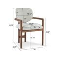 thumbnail image 2 of Drew Modern Upholstered Dining Chairs with Solid Wood Frame, Beige, Set of 2, 2 of 9