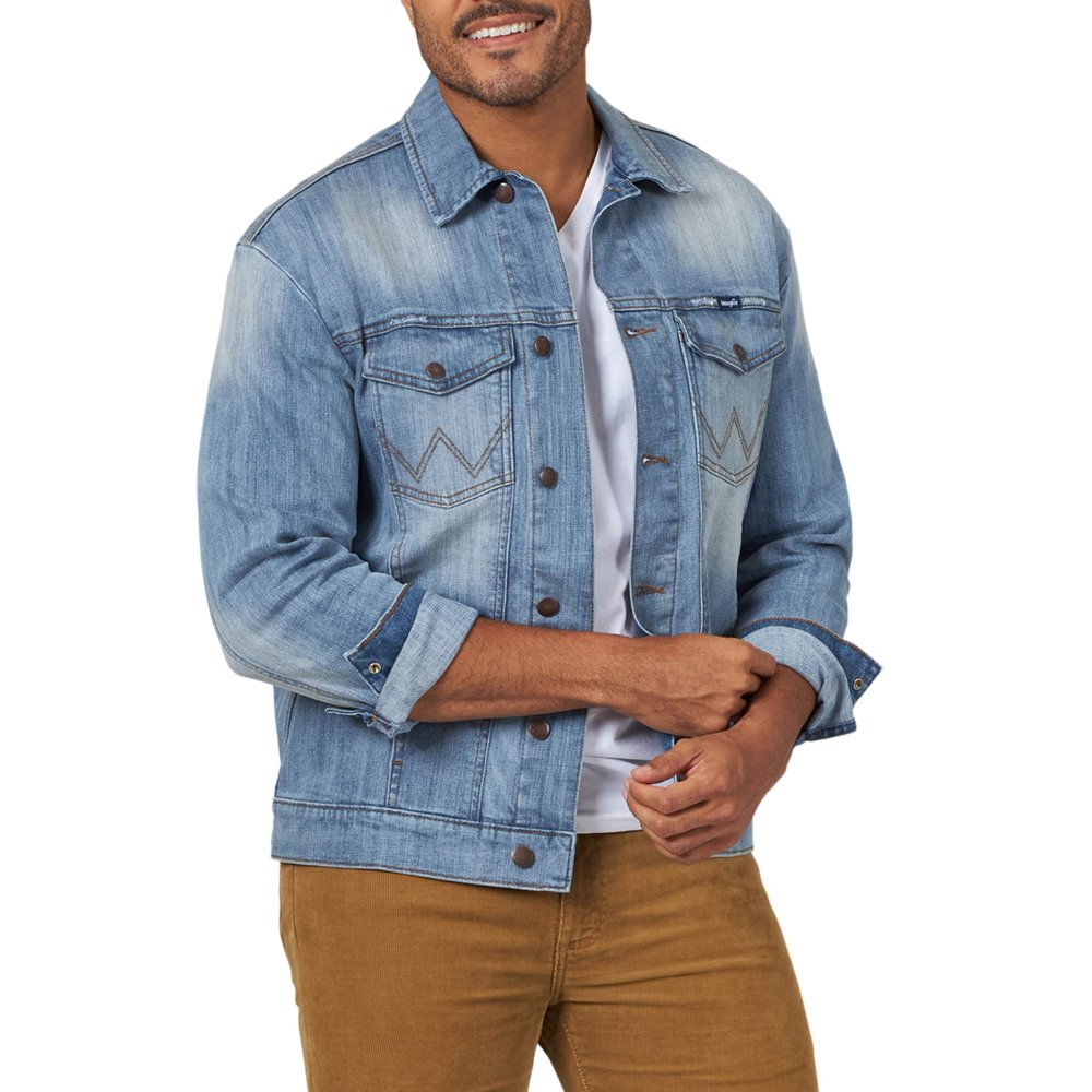 Wrangler - Wrangler Men's Denim Trucker Jacket - Walmart.com - Walmart.com