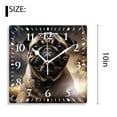 thumbnail image 2 of 10 Inch Wall Clock Battery Operated Silent Clock Decorative for Office, Kitchen, Outdoor, Living RoomYoga Pug Dog Puppy Funny Multicolor, 2 of 4