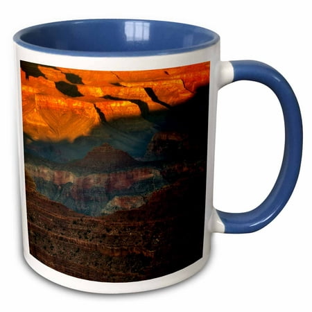 3dRose USA, Arizona, Grand Canyon National Park. Sunset - US03 BJA0127 - Jaynes Gallery - Two Tone Blue Mug,